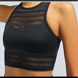 Beyond Yoga Cropped Mesh Top